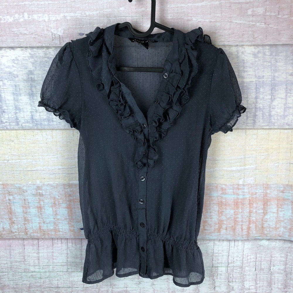 Antilia Femme Ruffle Detail Top P4